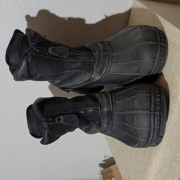 TOTES Men's 7 Tornado Leather Rain Boots - Picture 1 of 12